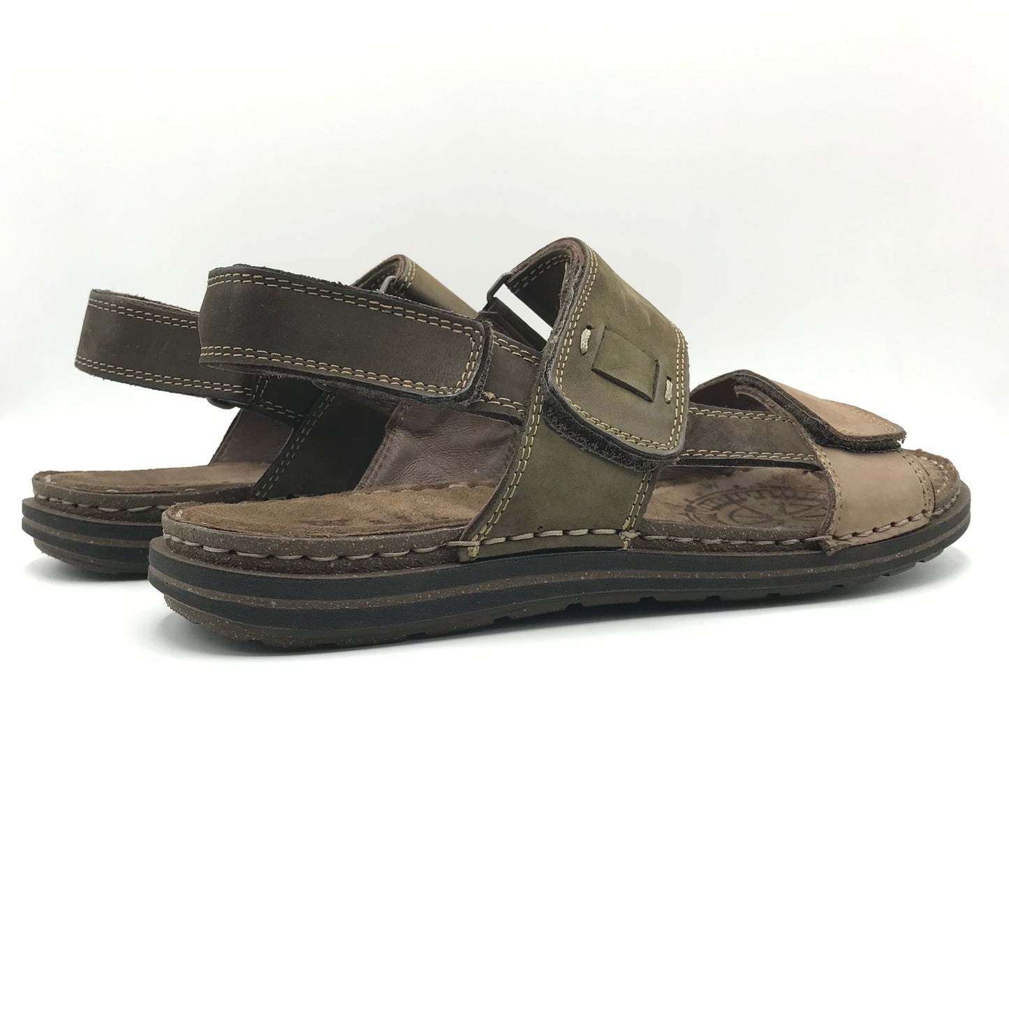 Walk in the city | Sandali in pelle con plantare Piuma Flex | 43770