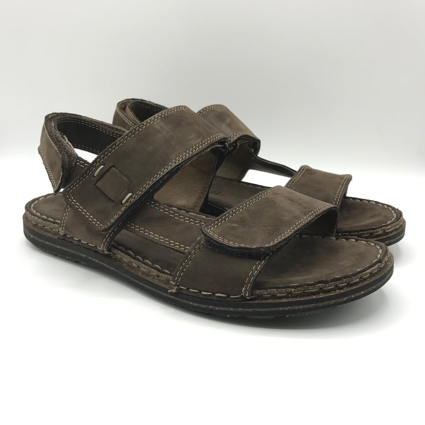 Walk in the city | Sandali in pelle con plantare Piuma Flex | 43770