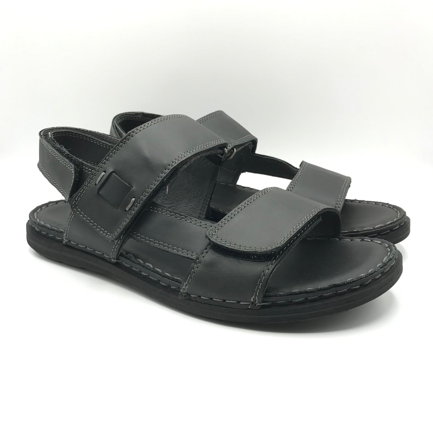 Walk in the city | Sandali in pelle con plantare Piuma Flex | 43770