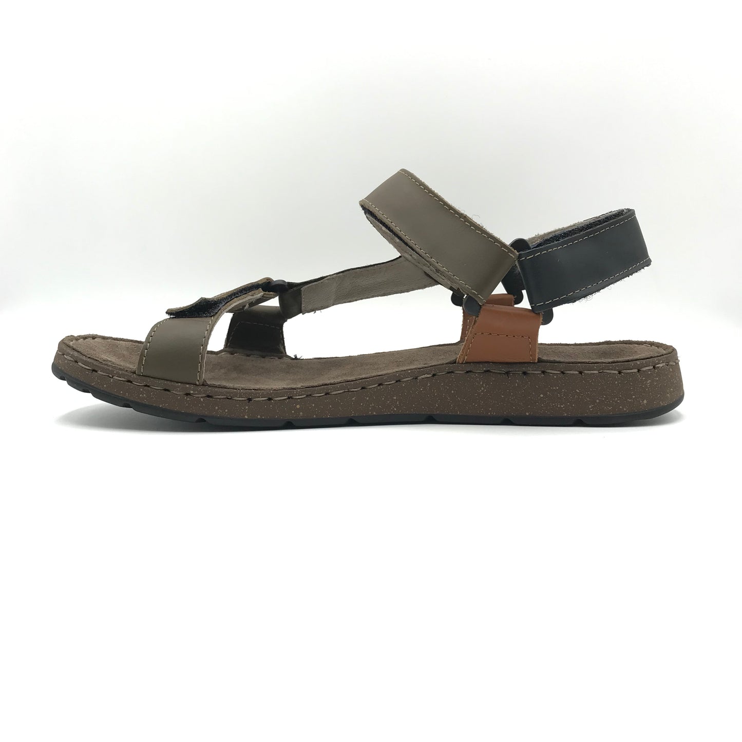 GreenHill | Sandali in vera pelle con velcro regolabile | 30363
