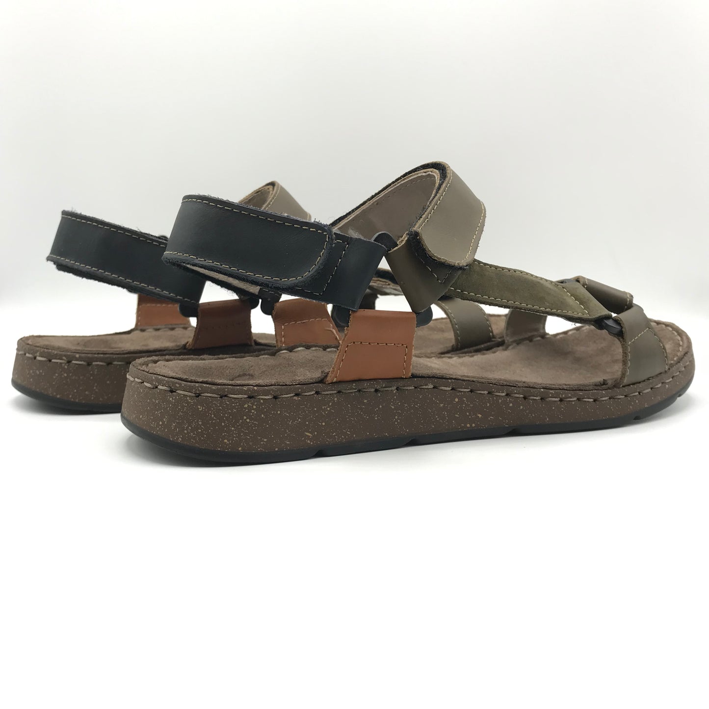 GreenHill | Sandali in vera pelle con velcro regolabile | 30363