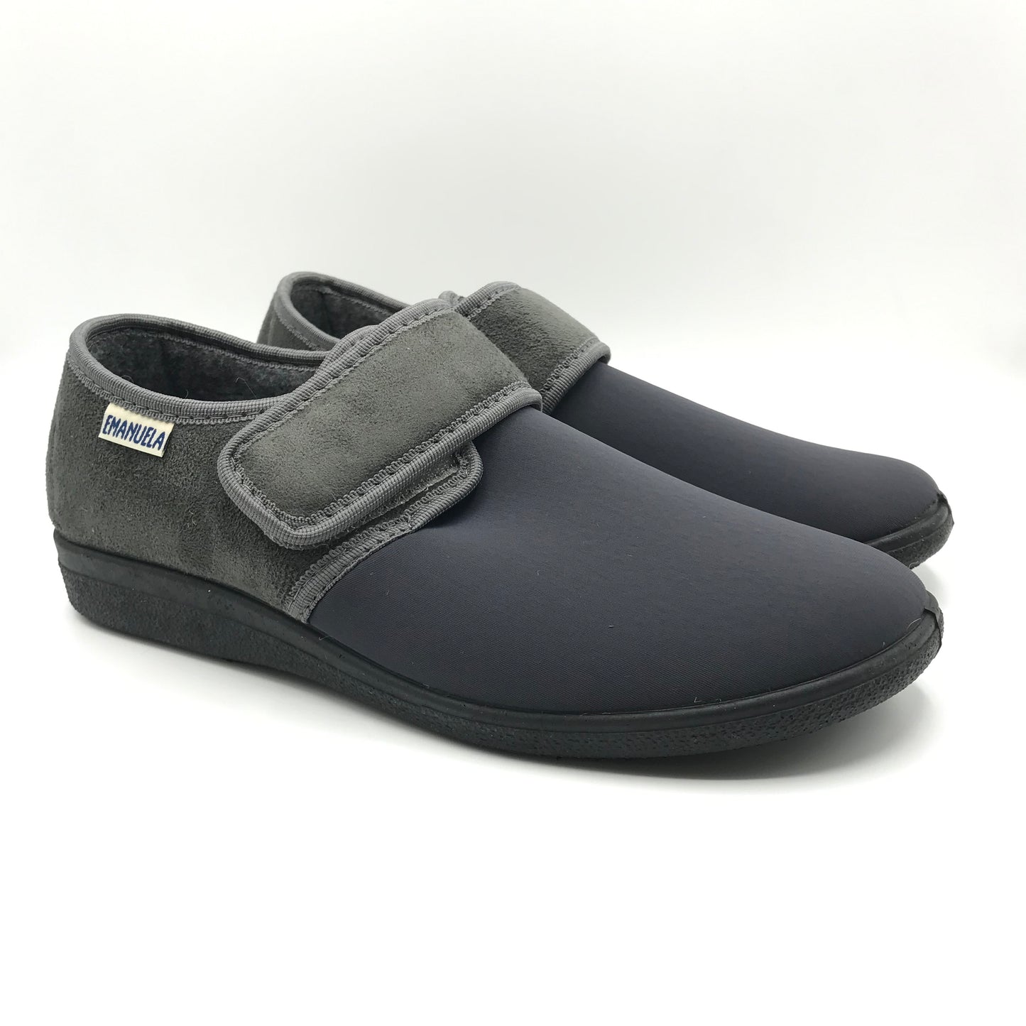 Emanuela | Pantofole in tessuto stretch con chiusura a strappo | 985