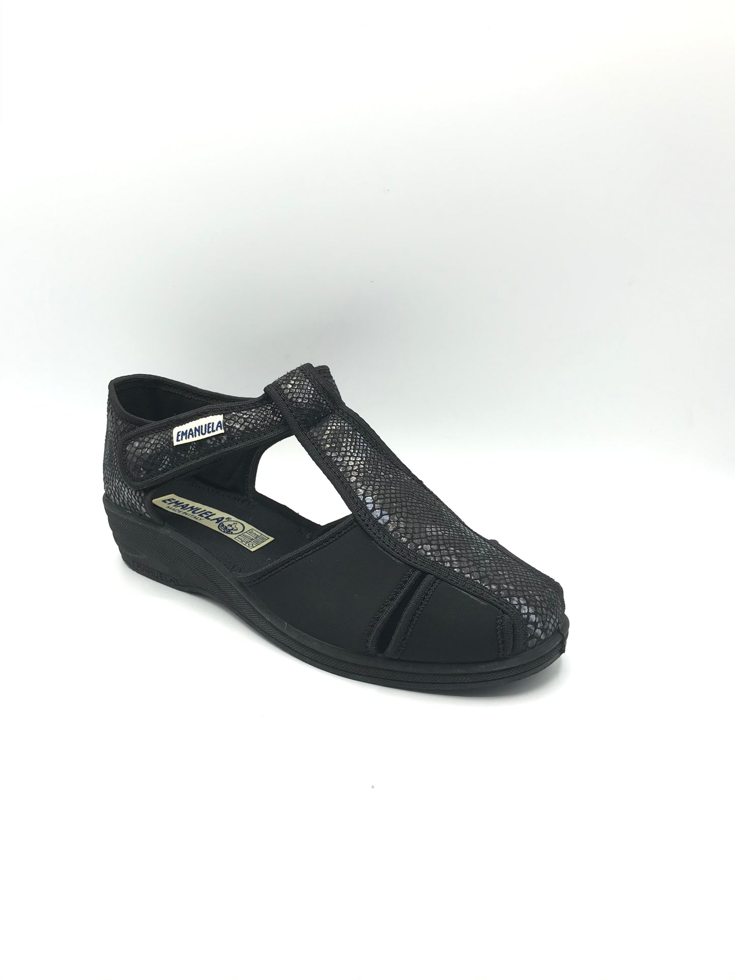 Sandalo velcro donna Emanuela 915 nero