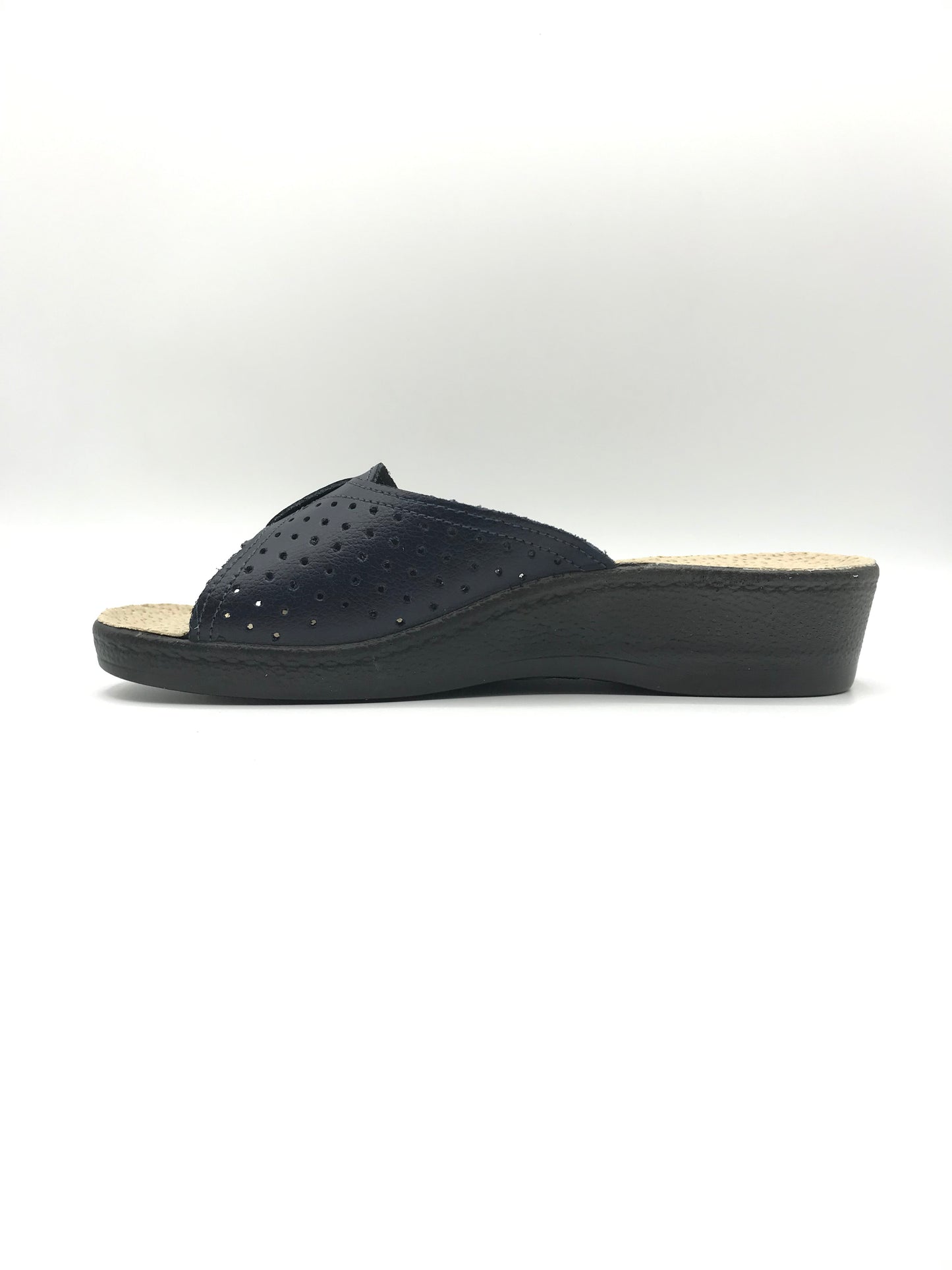 Ciabatta velcro donna Saniflex 60407/10 blu