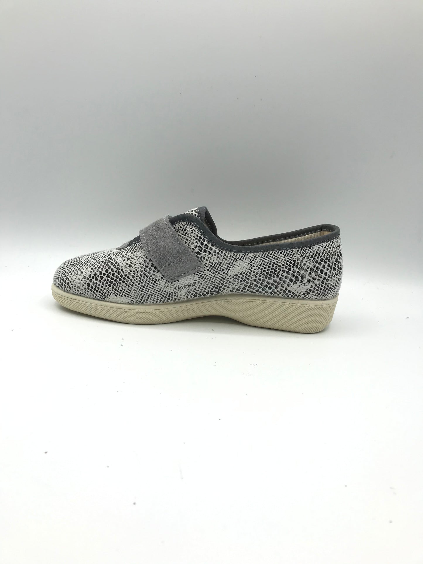 Pantofola velcro donna Emanuela 2222 grigio