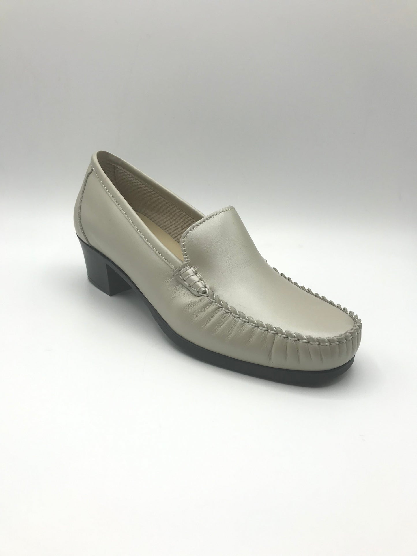 Mocassino tacco donna Freetime 2390 avorio