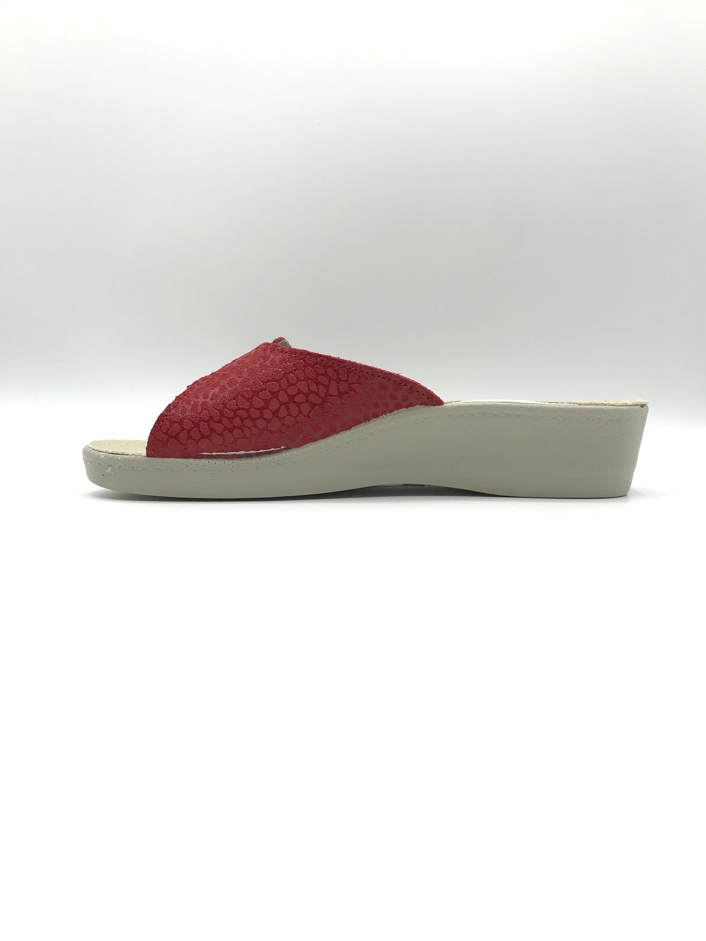 Ciabatta velcro donna Saniflex 60434/10 rosso