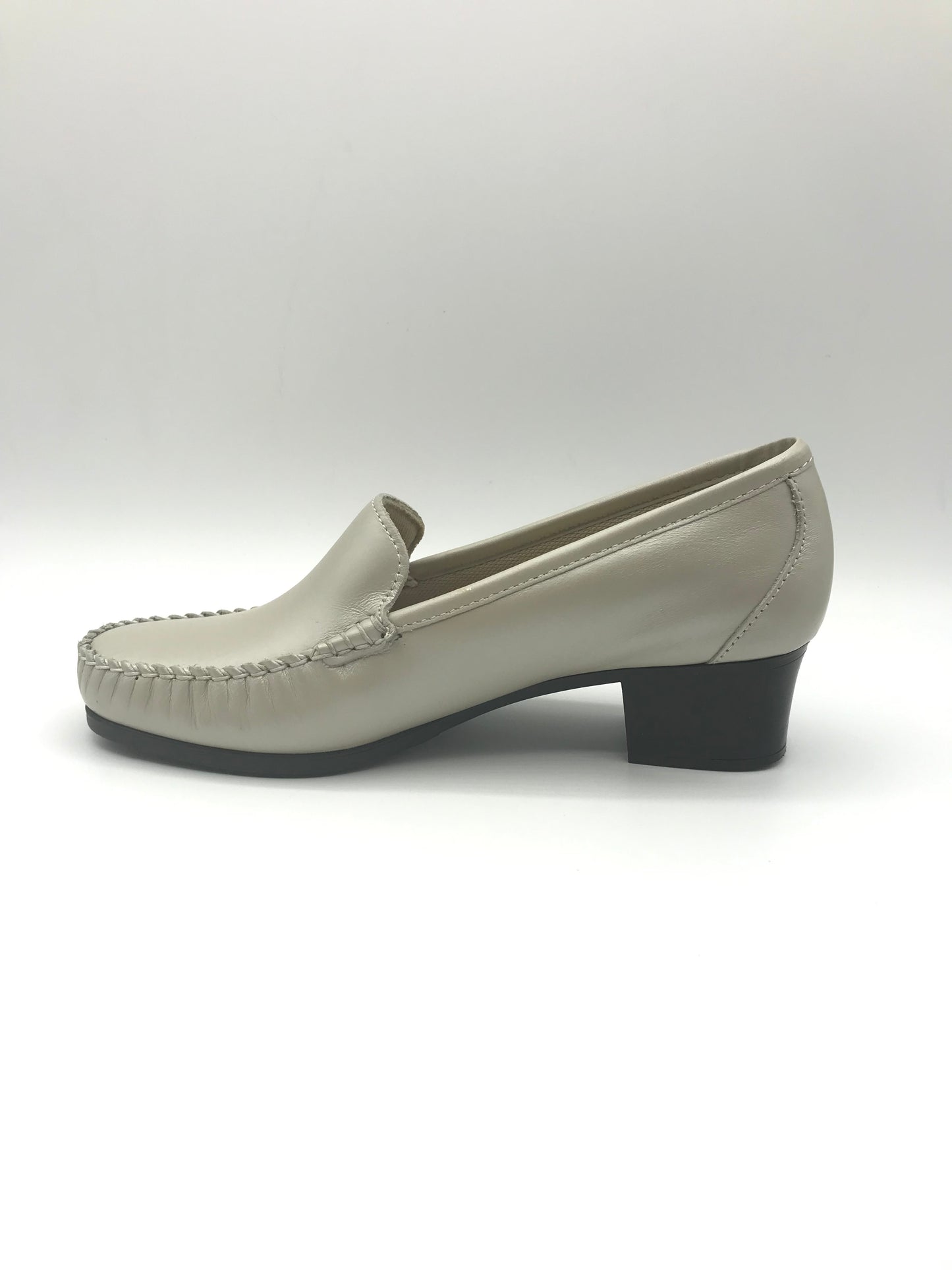 Mocassino tacco donna Freetime 2390 avorio