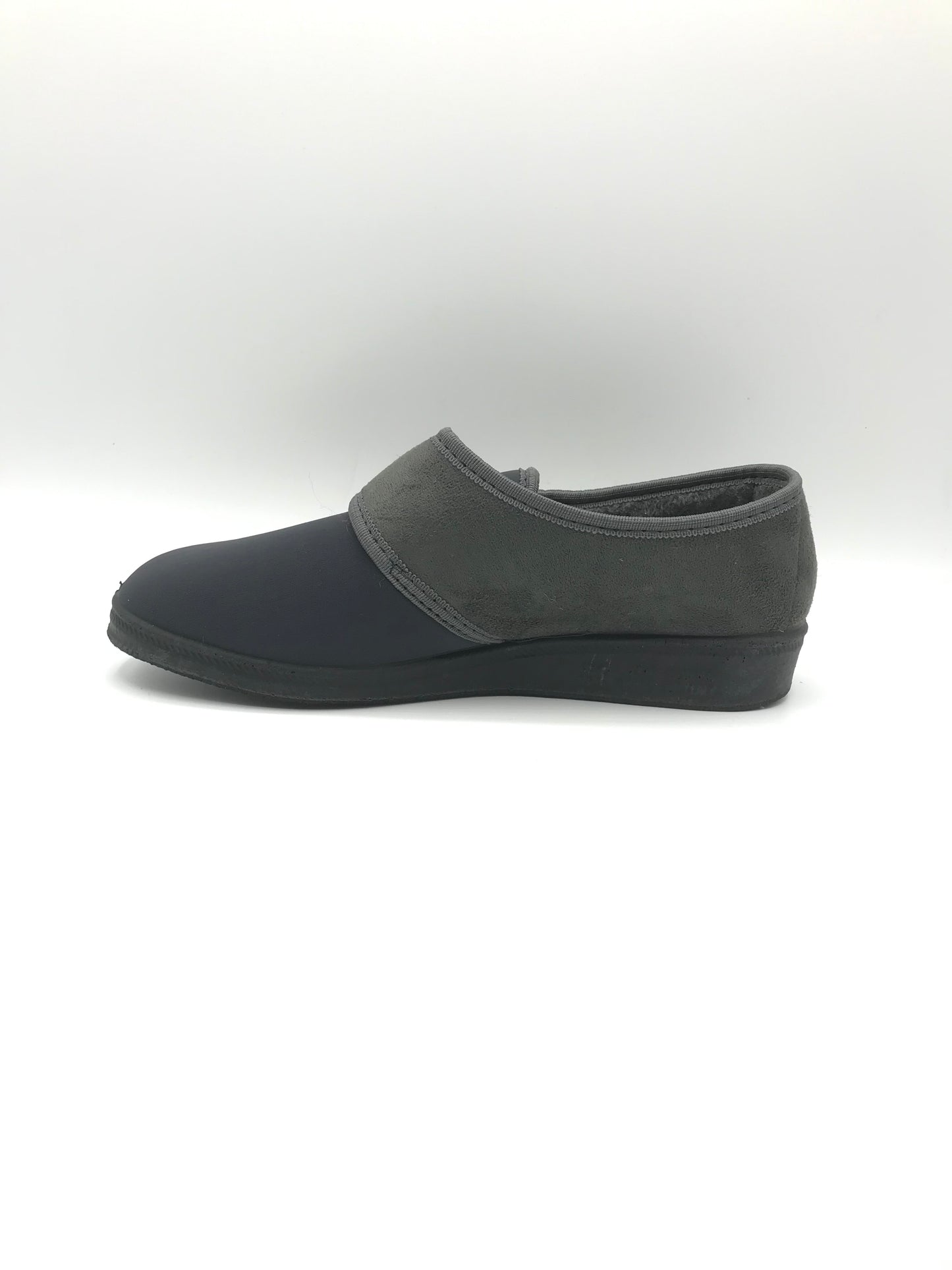 Pantofola velcro Emanuela 601 grigio