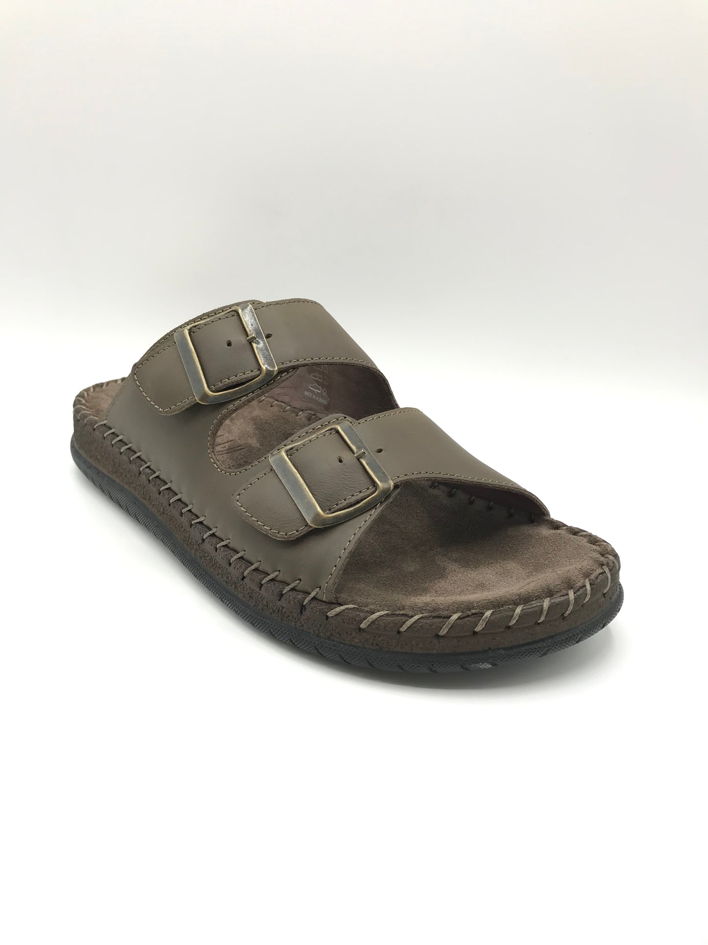 Ciabatta fibbie uomo Green Hill 13190 taupe