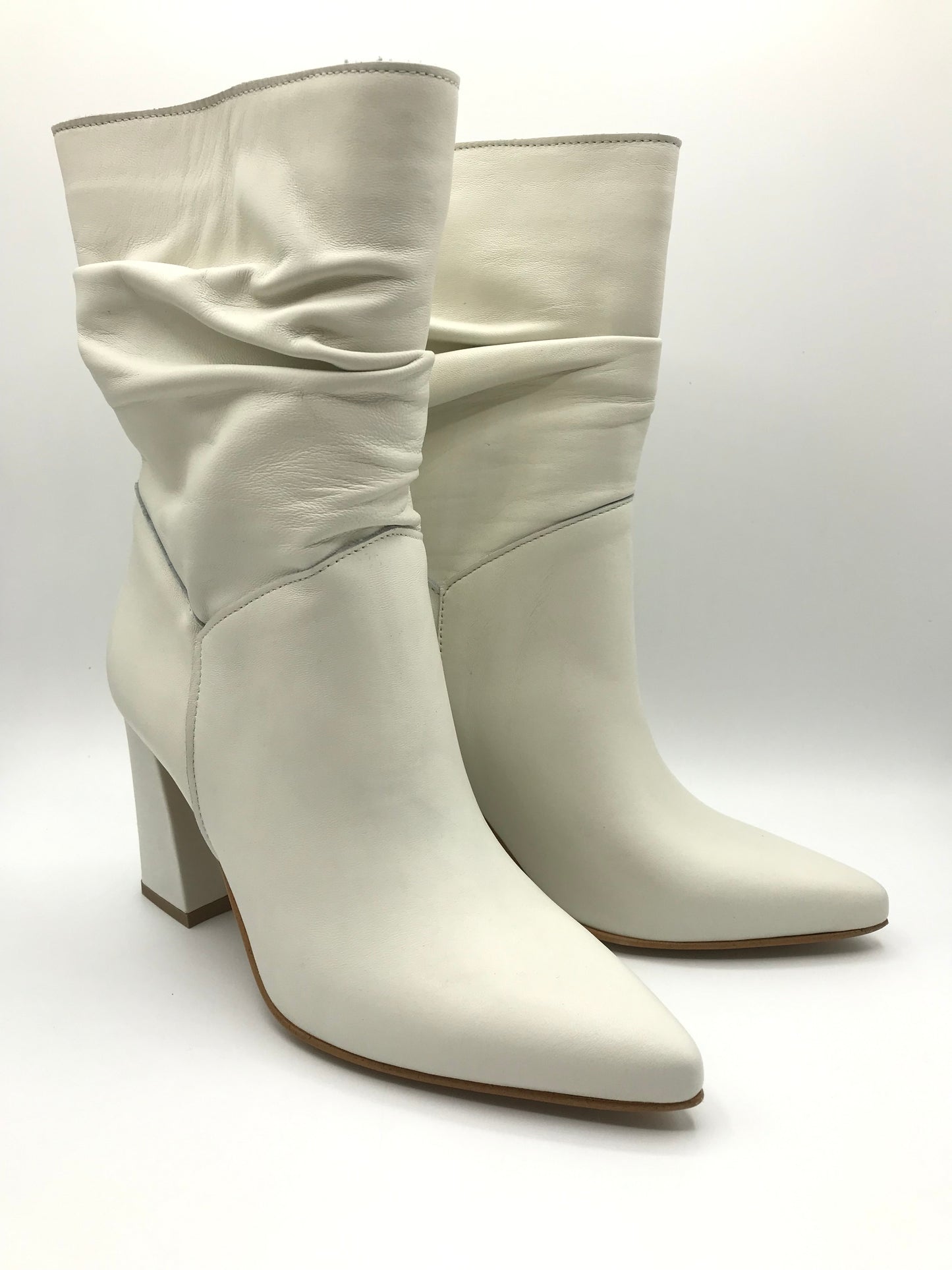 Stivaletto donna Made in Italy ISABEL62 bianco