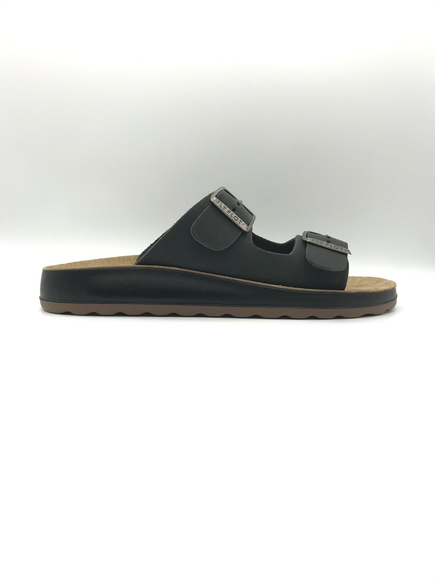 Ciabatta fibbie uomo Fly Flot 78171 nero