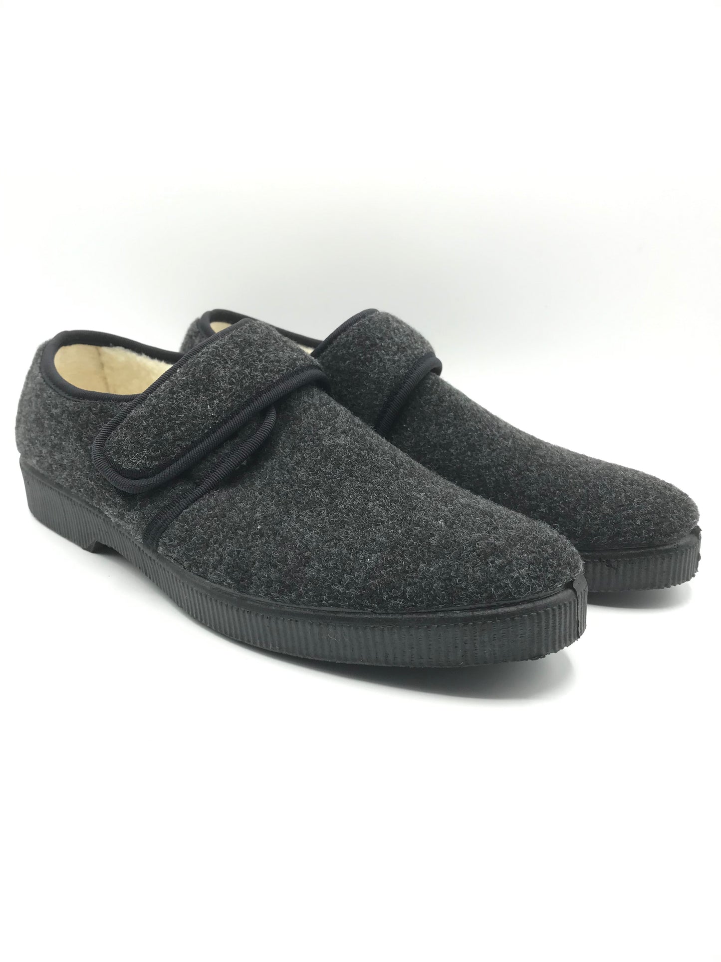 Pantofola velcro uomo 2G 14 grigio