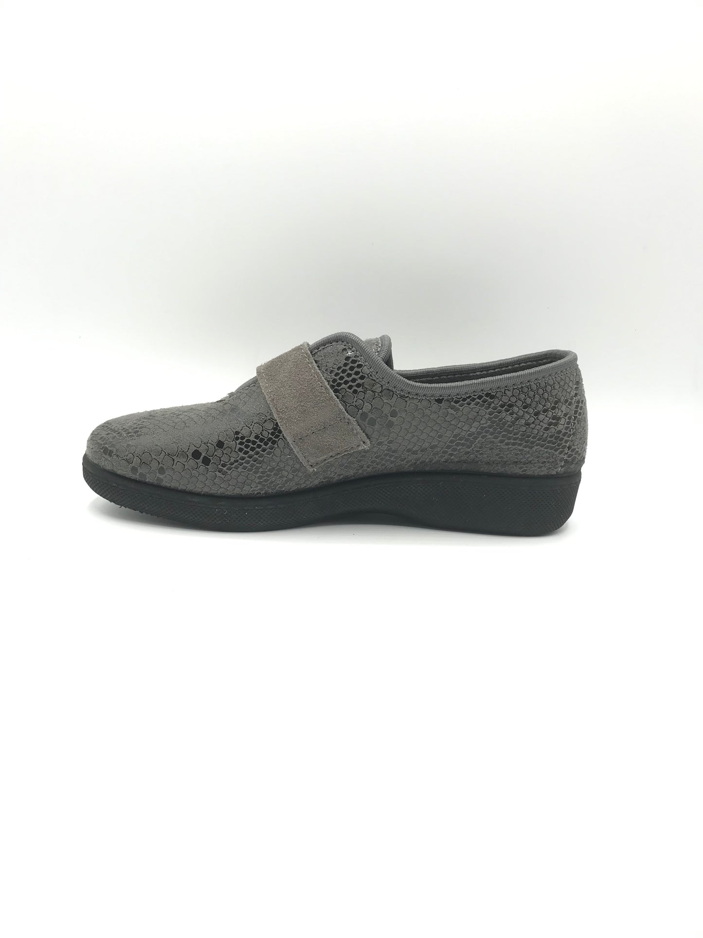 Pantofola velcro donna Emanuela 2252 grigio