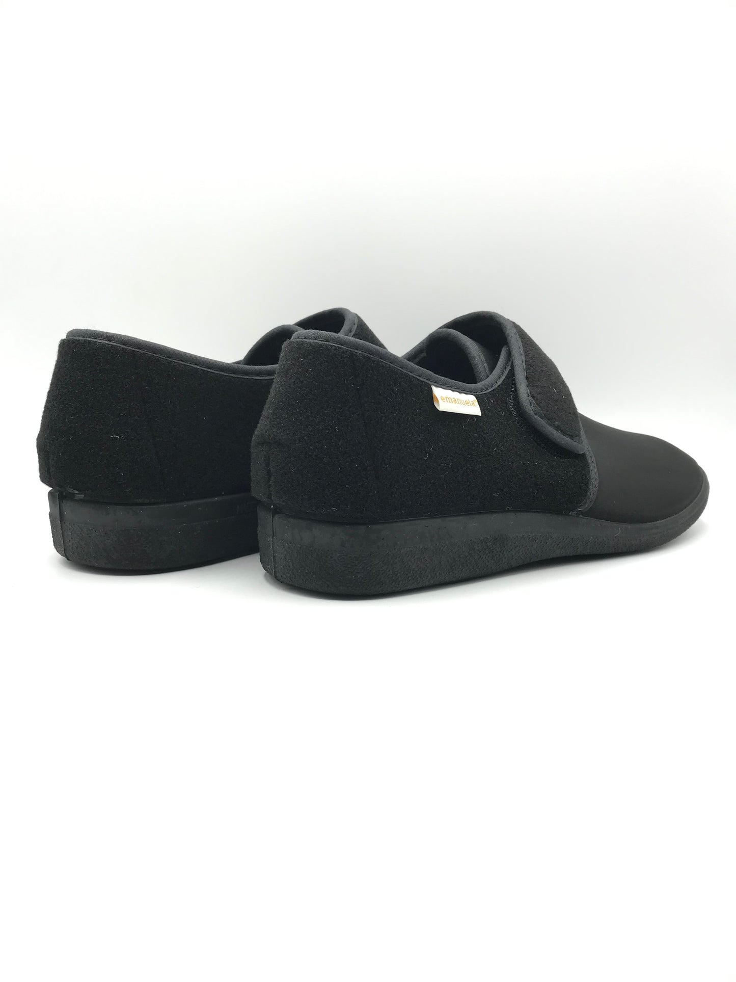 Pantofola velcro uomo Emanuela 985 nero