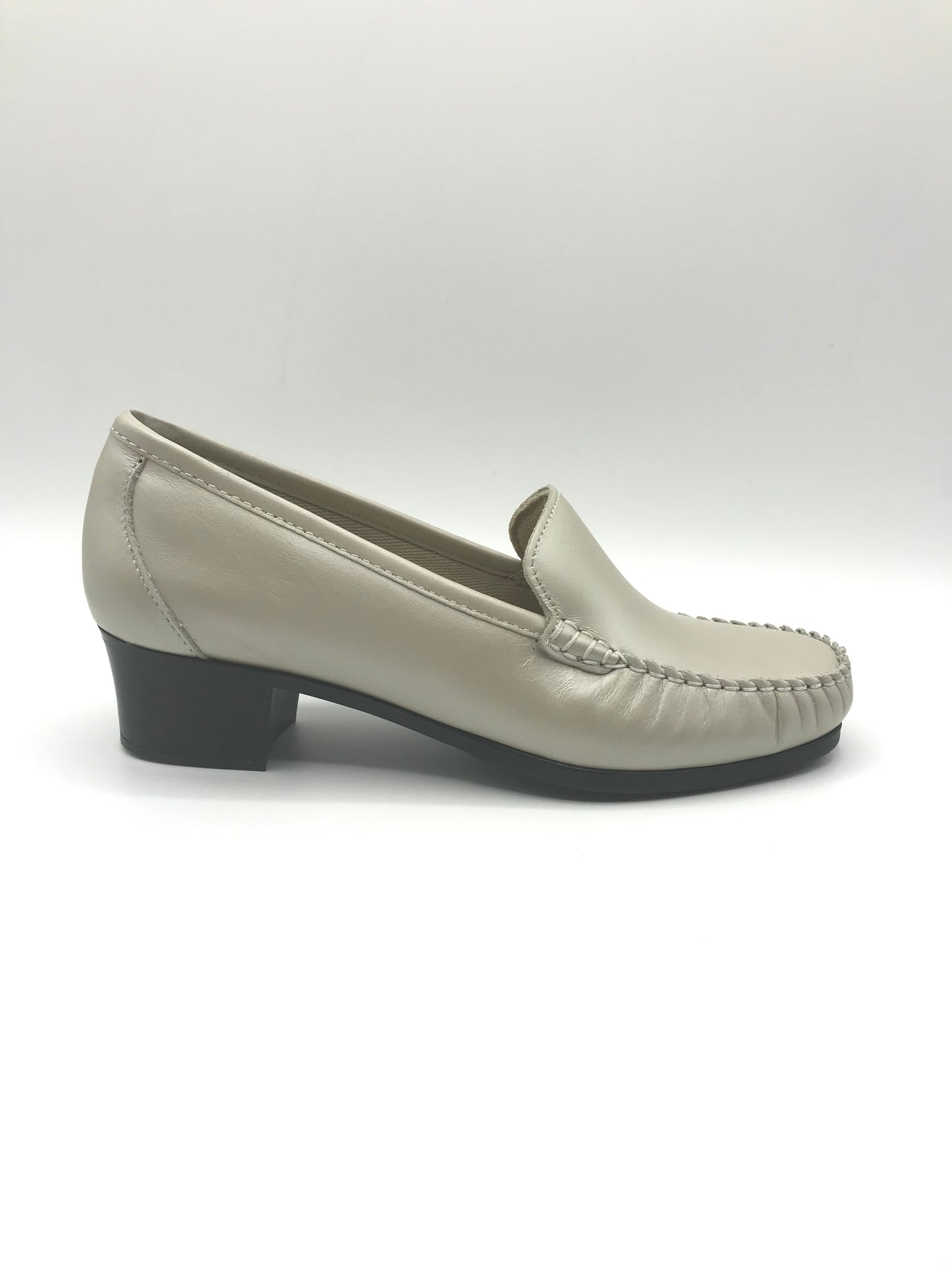 Mocassino tacco donna Freetime 2390 avorio