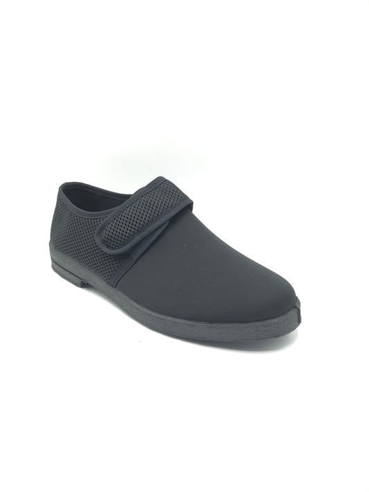 Pantofola velcro uomo 2G 80 nero