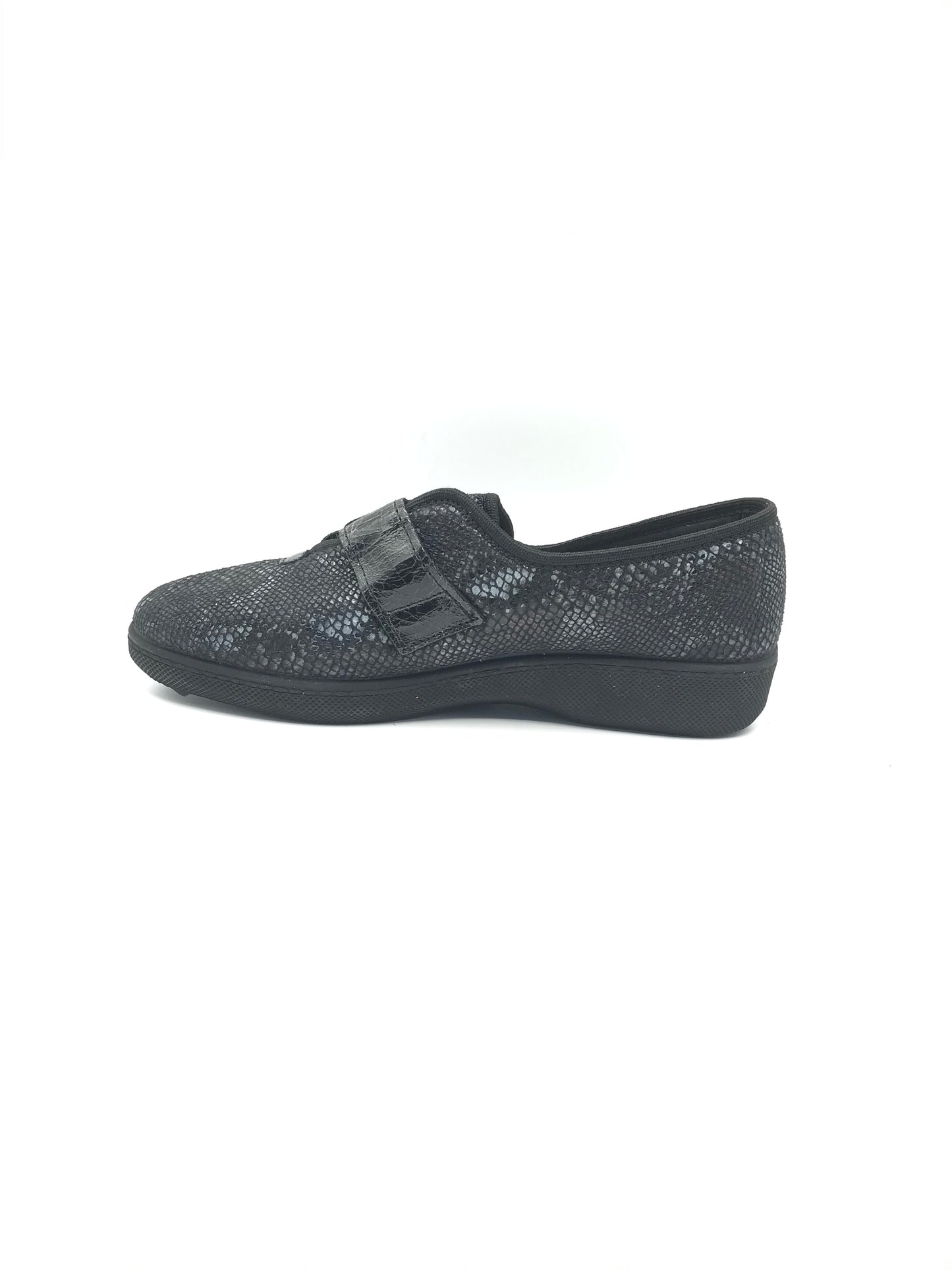 Pantofola velcro donna Emanuela 2222 nero