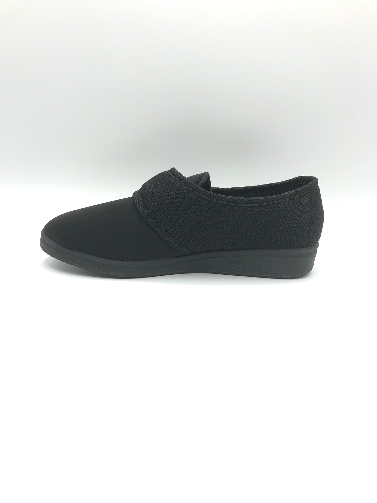 Pantofola velcro donna Emanuela 655 nero