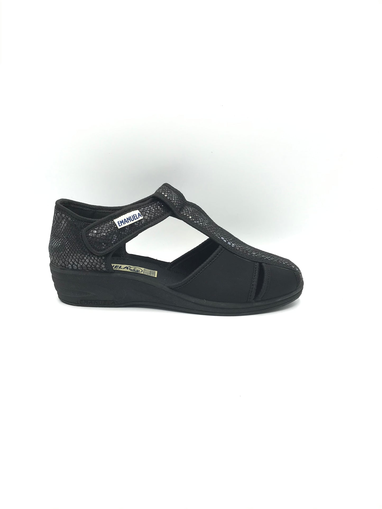 Sandalo velcro donna Emanuela 915 nero