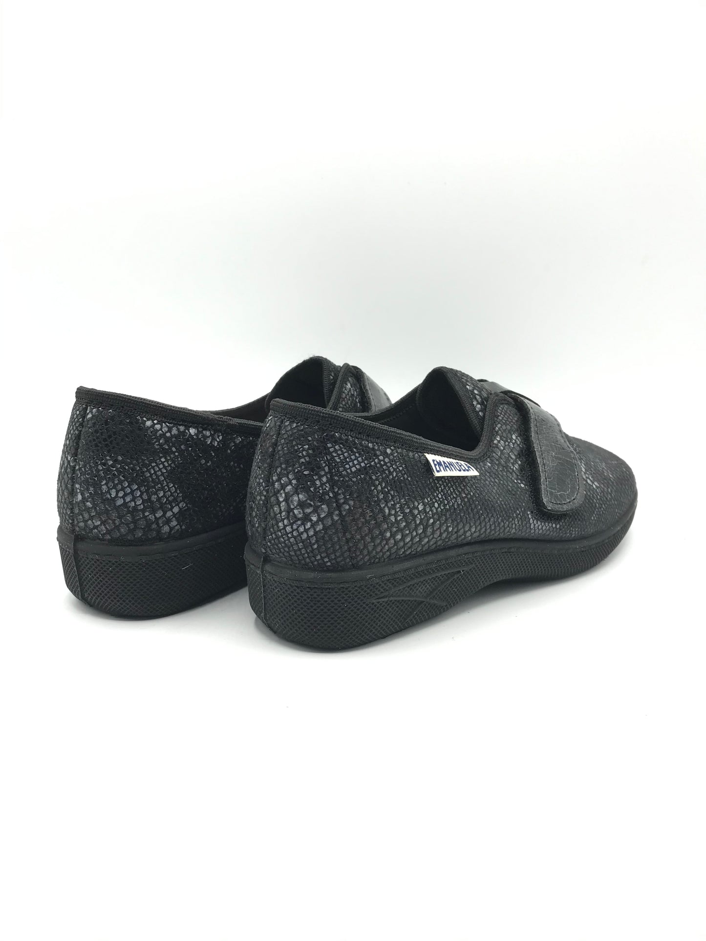 Pantofola velcro donna Emanuela 2222 nero