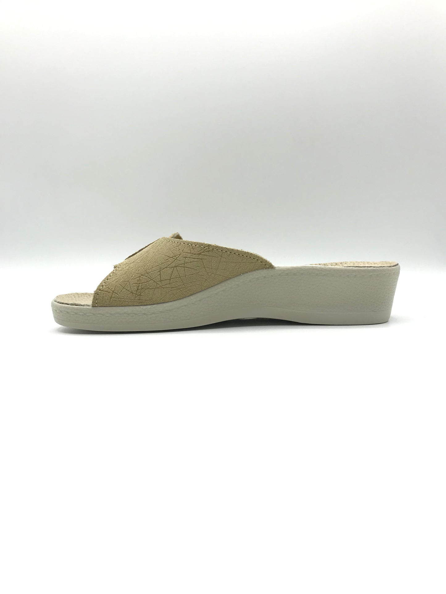 Ciabatta velcro donna Saniflex 60437/10 sabbia