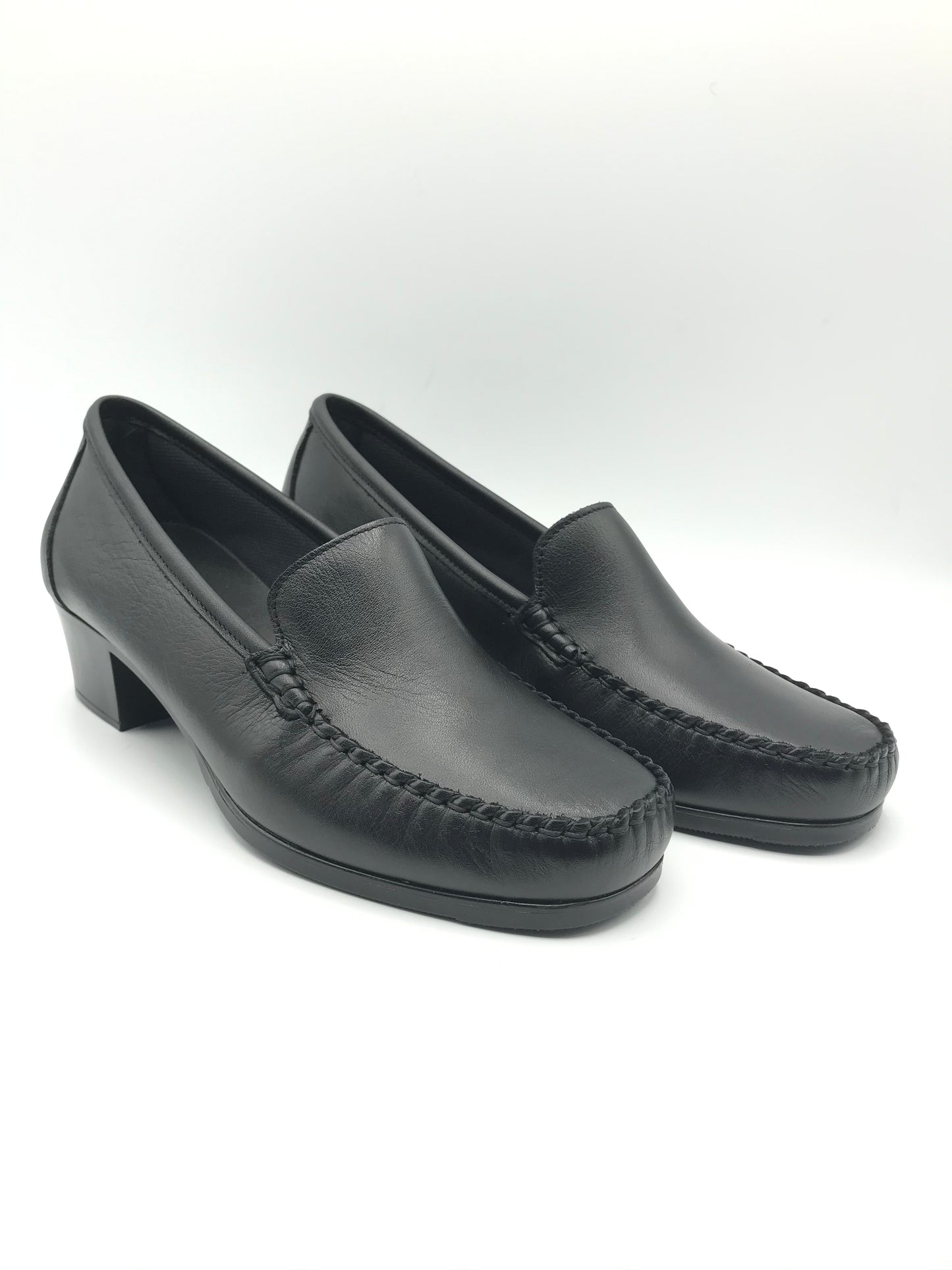 Mocassino tacco donna Freetime 2390 nero