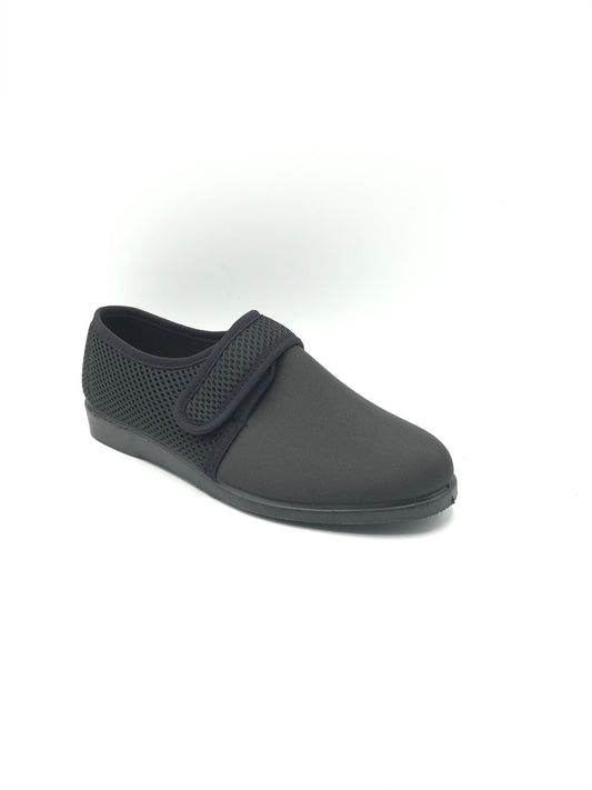 Pantofola velcro donna 2G 480 nero