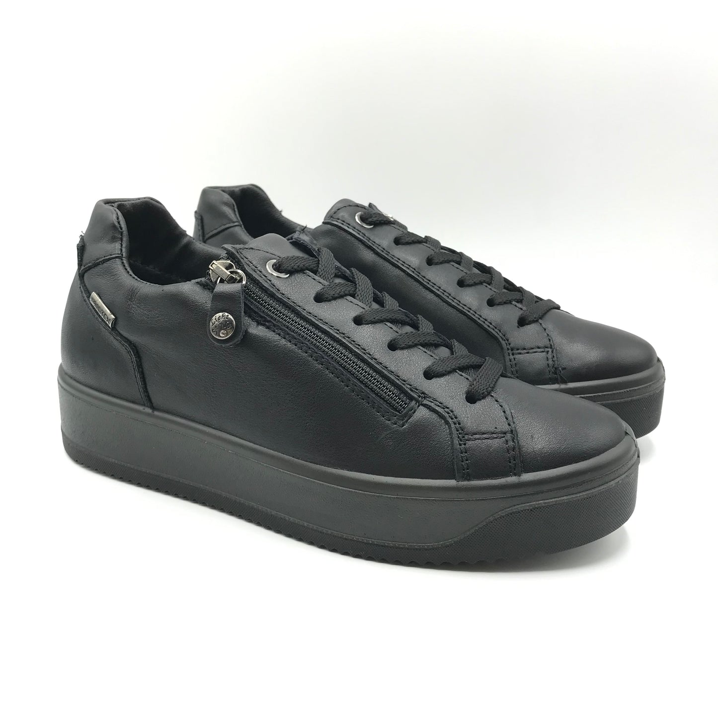Imac | Sneakers in vera pelle con plantare rialzato | 657428