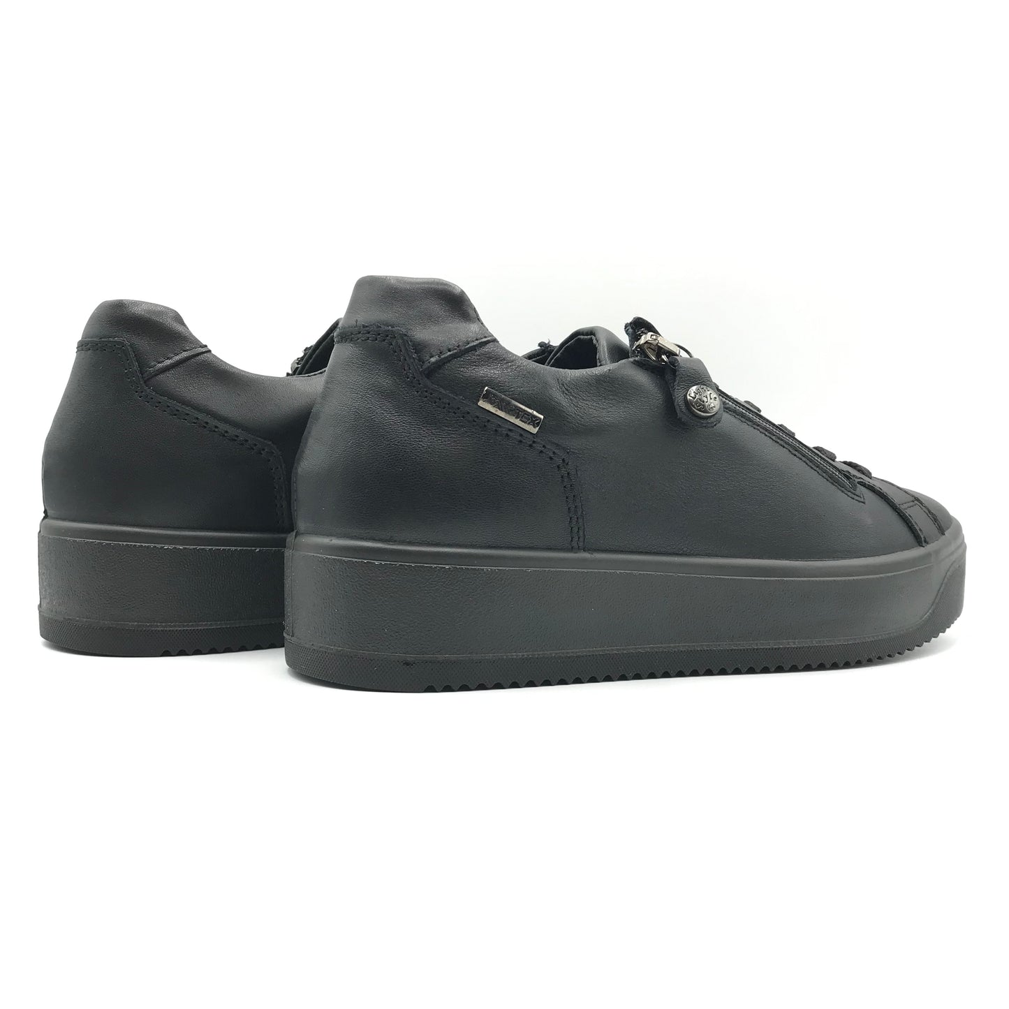 Imac | Sneakers in vera pelle con plantare rialzato | 657428
