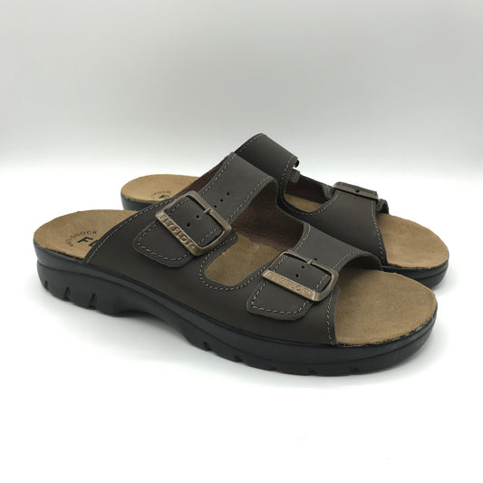 Fly Flot | Ciabatte in vera pelle con fibbie regolabili | 62044 NC