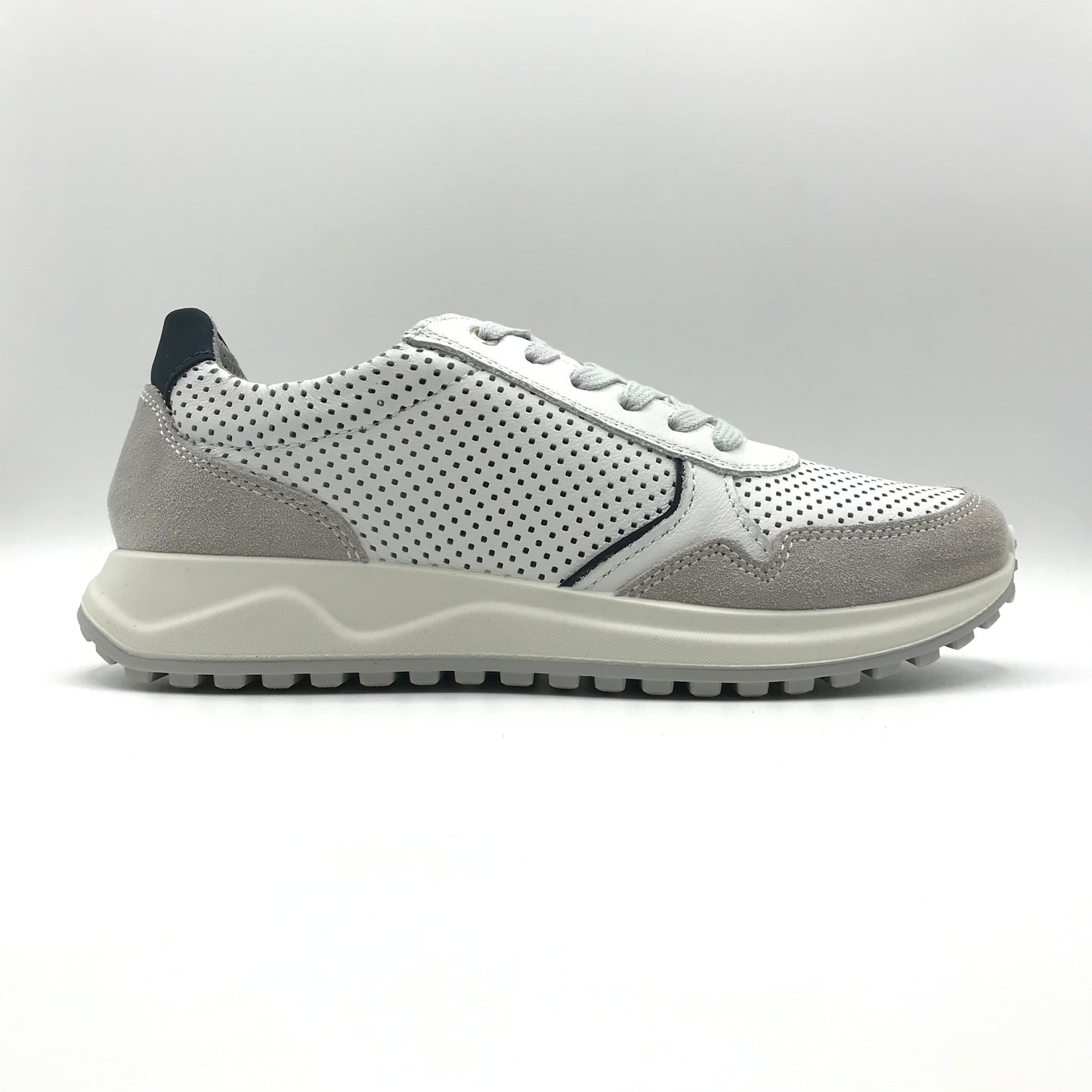 Imac | Sneakers bianche in vera pelle | 552440