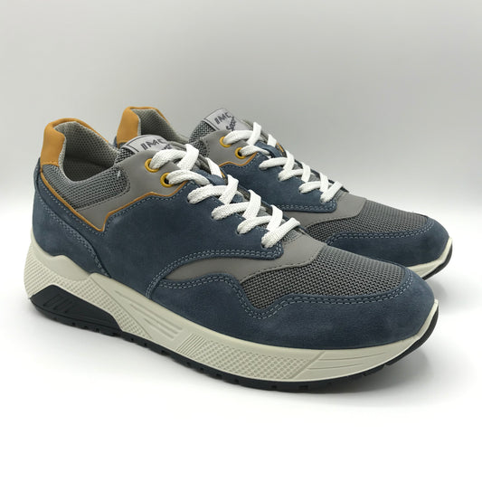 Imac | Sneakers in vera pelle scamosciata con suola alta | 352131
