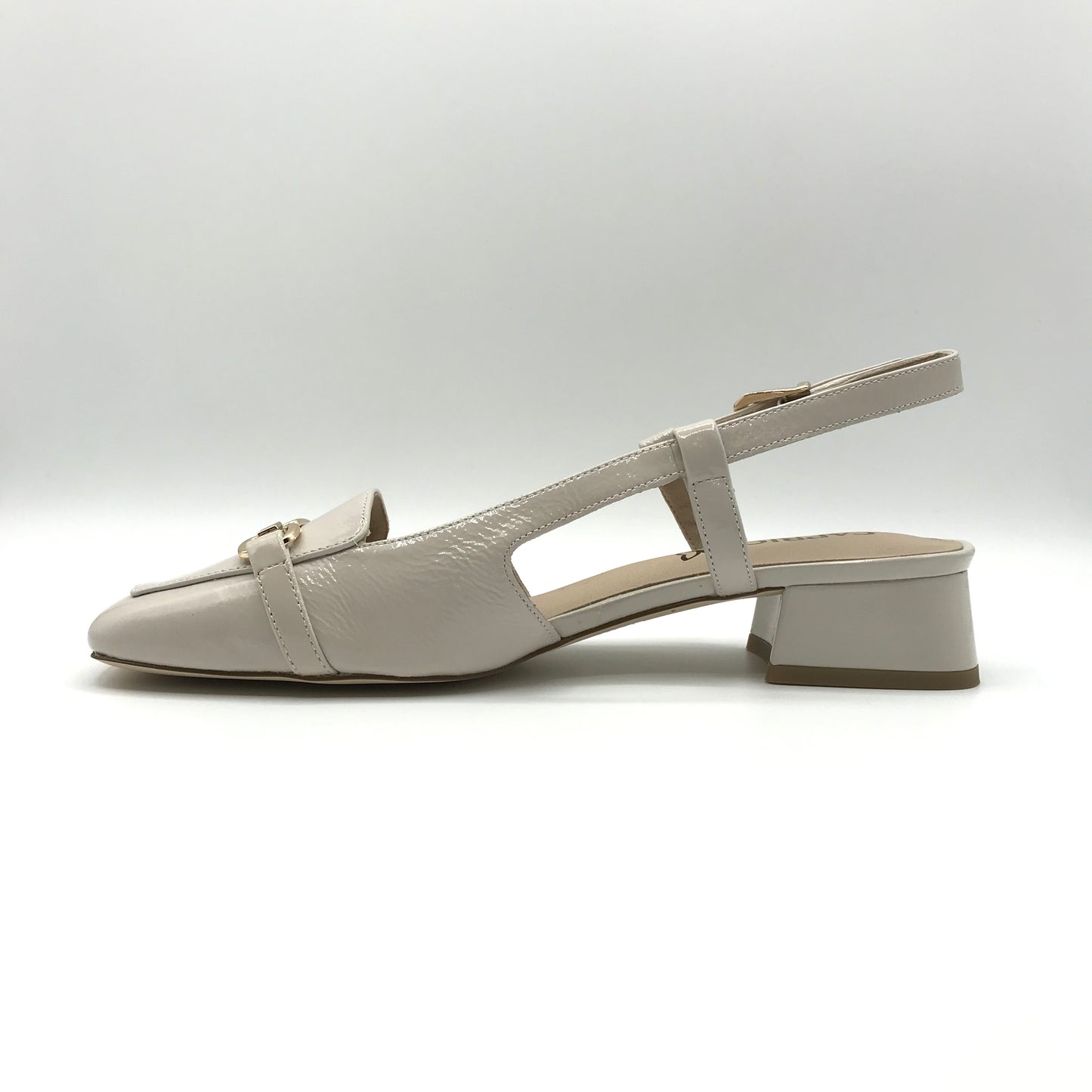 Caprice | Slingback in vera pelle con dettaglio catena | 29501-44