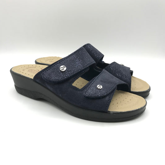 Fly Flot | Ciabatte in vera pelle con chiusura a strappo | 63C66