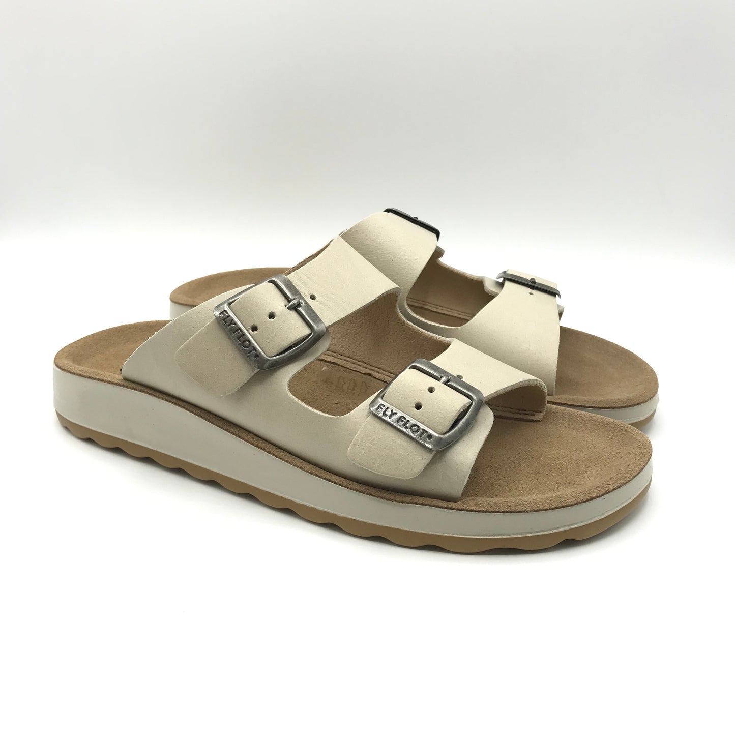 Fly Flot | Ciabatte in vera pelle con fibbie regolabili | 77G64 FC