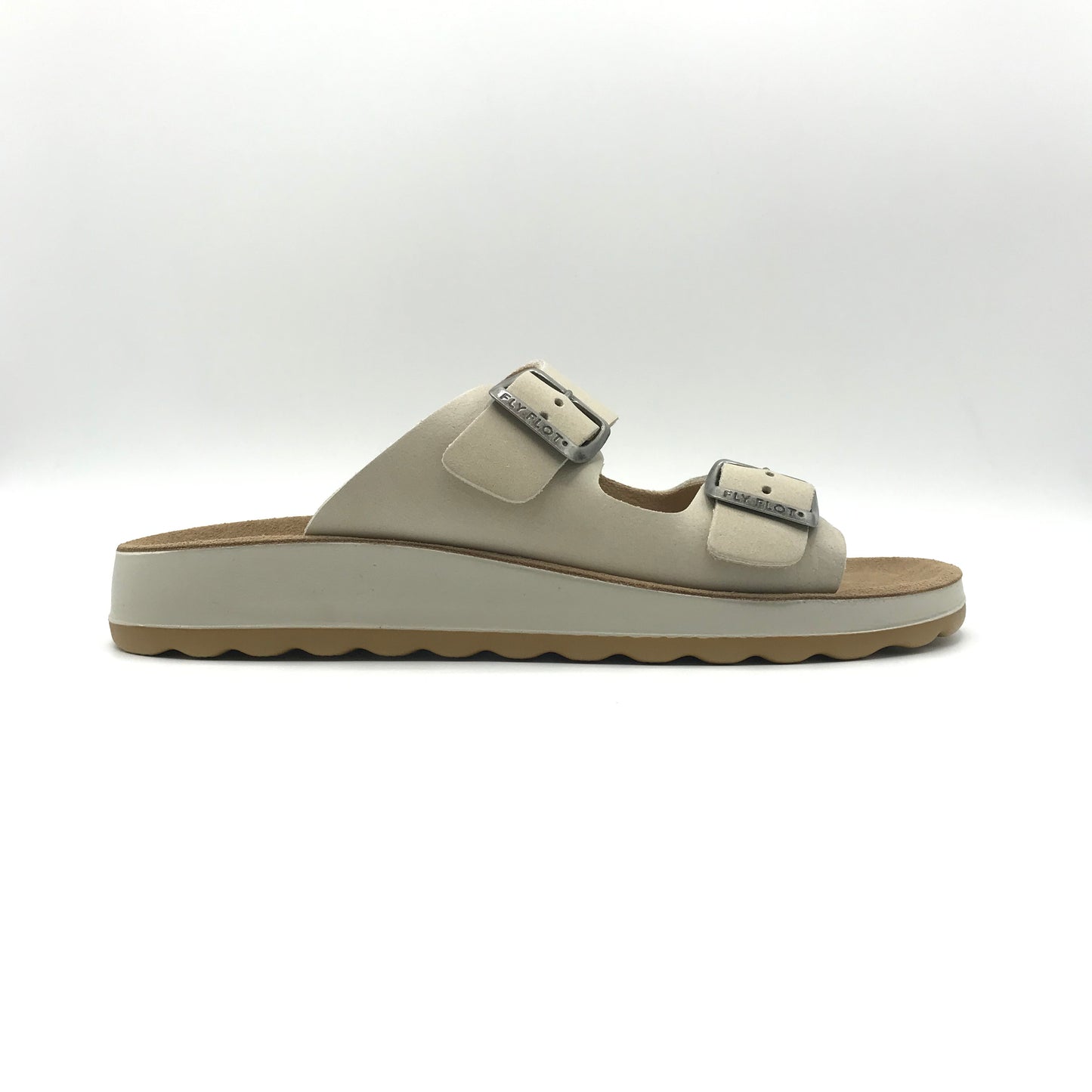 Fly Flot | Ciabatte in vera pelle con fibbie regolabili | 77G64 FC