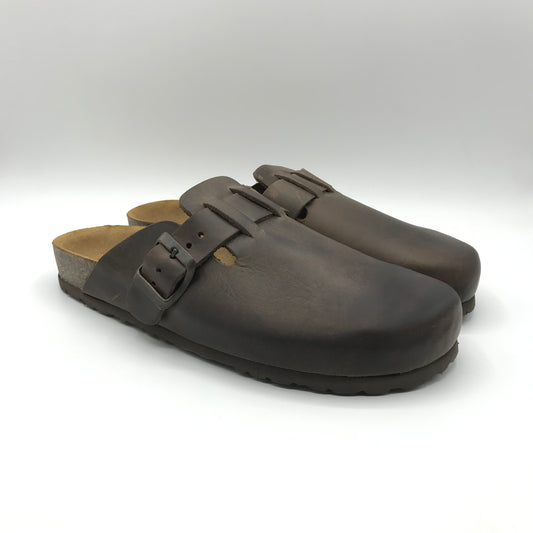 Bio Gold | Sabot in vera pelle con fibbia regolabile | 8227D