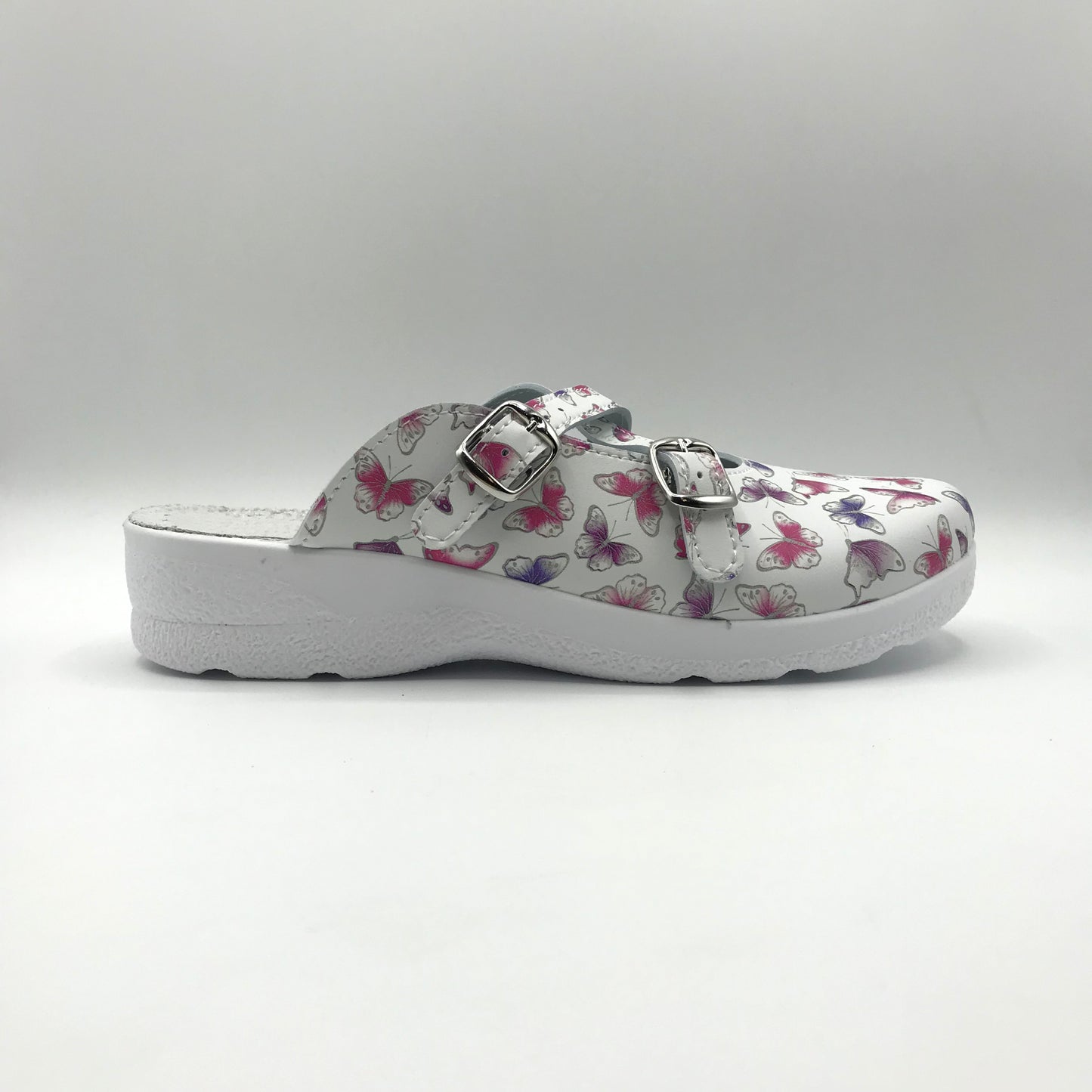 Saniflex | Sabot in vera pelle con fibbie regolabili | 84160/10