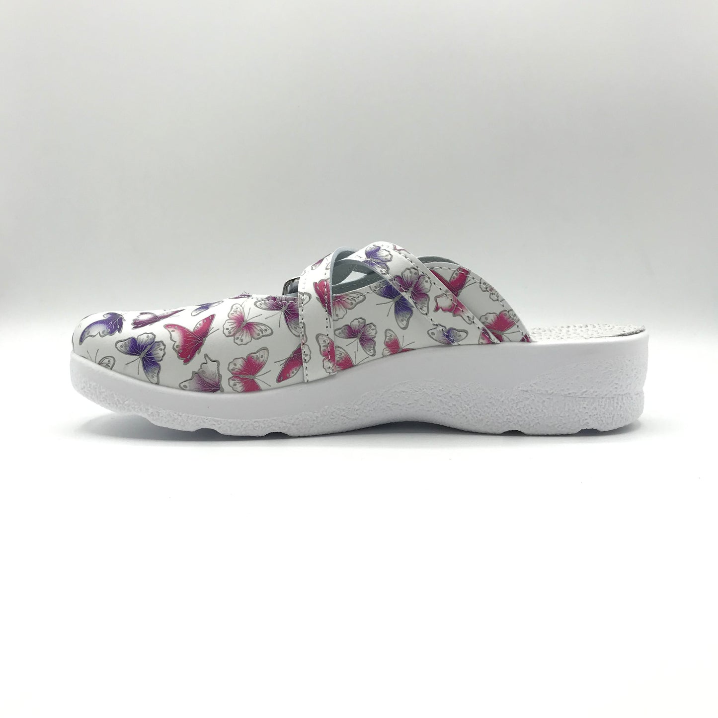 Saniflex | Sabot in vera pelle con fibbie regolabili | 84160/10