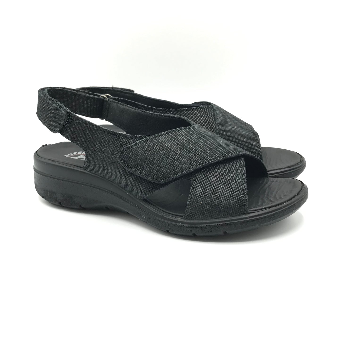Imac | Sandali in vera pelle extra wide con velcro regolabile | 757380