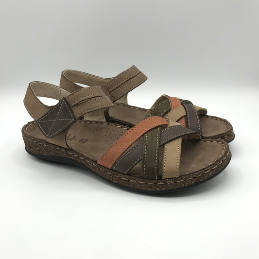Walk in the city | Sandali in vera pelle con suola bassa | 43170