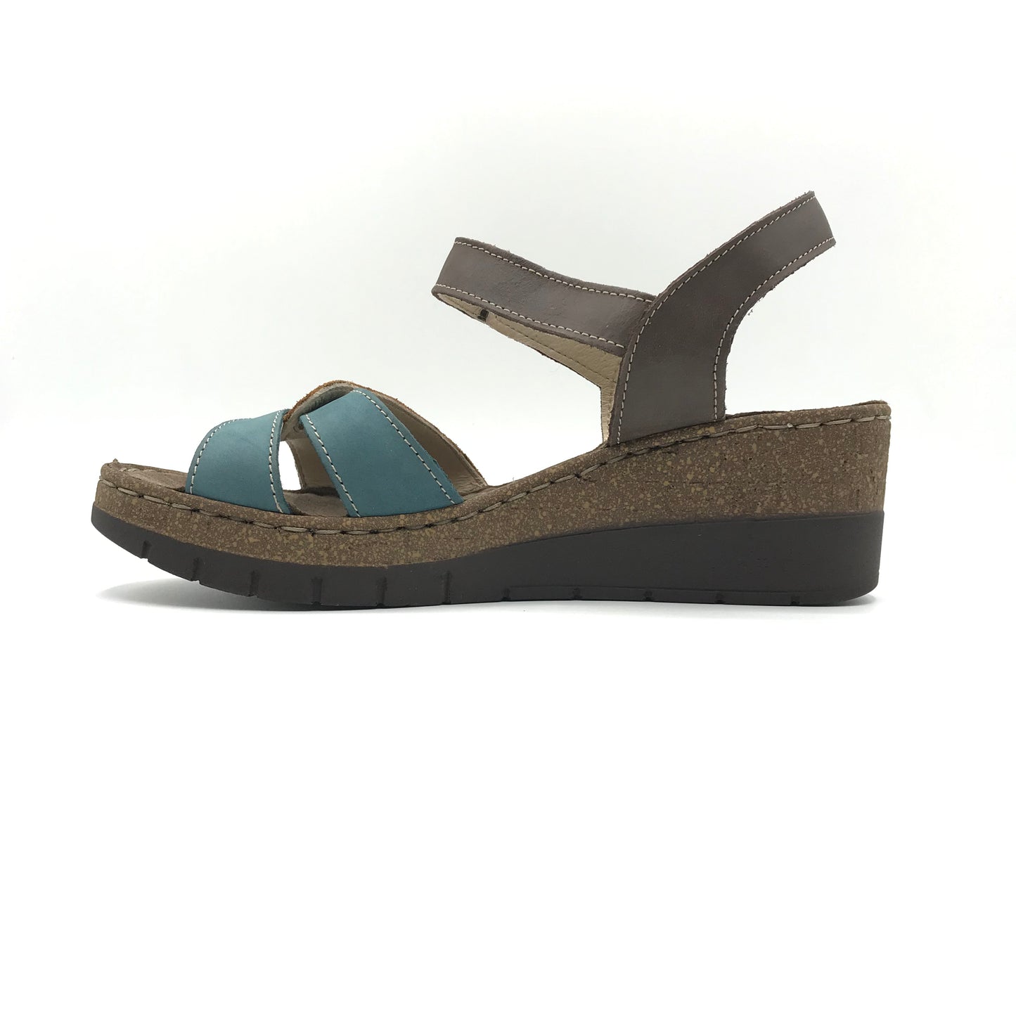 Walk in the city | Sandali in vera pelle con zeppa alta | 46040
