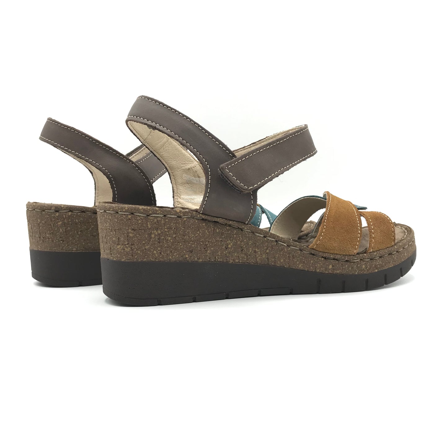 Walk in the city | Sandali in vera pelle con zeppa alta | 46040