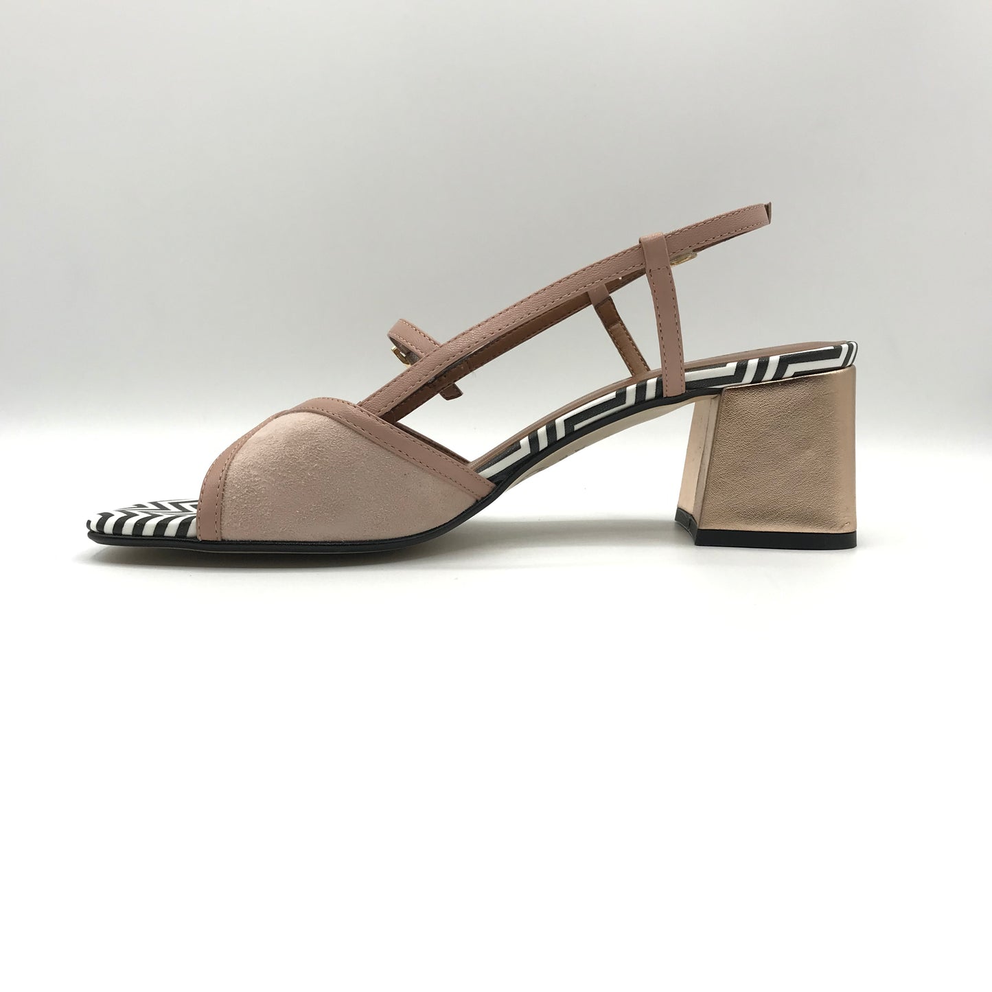 Linea Uno | Sandali eleganti con tacco in vera pelle | K533