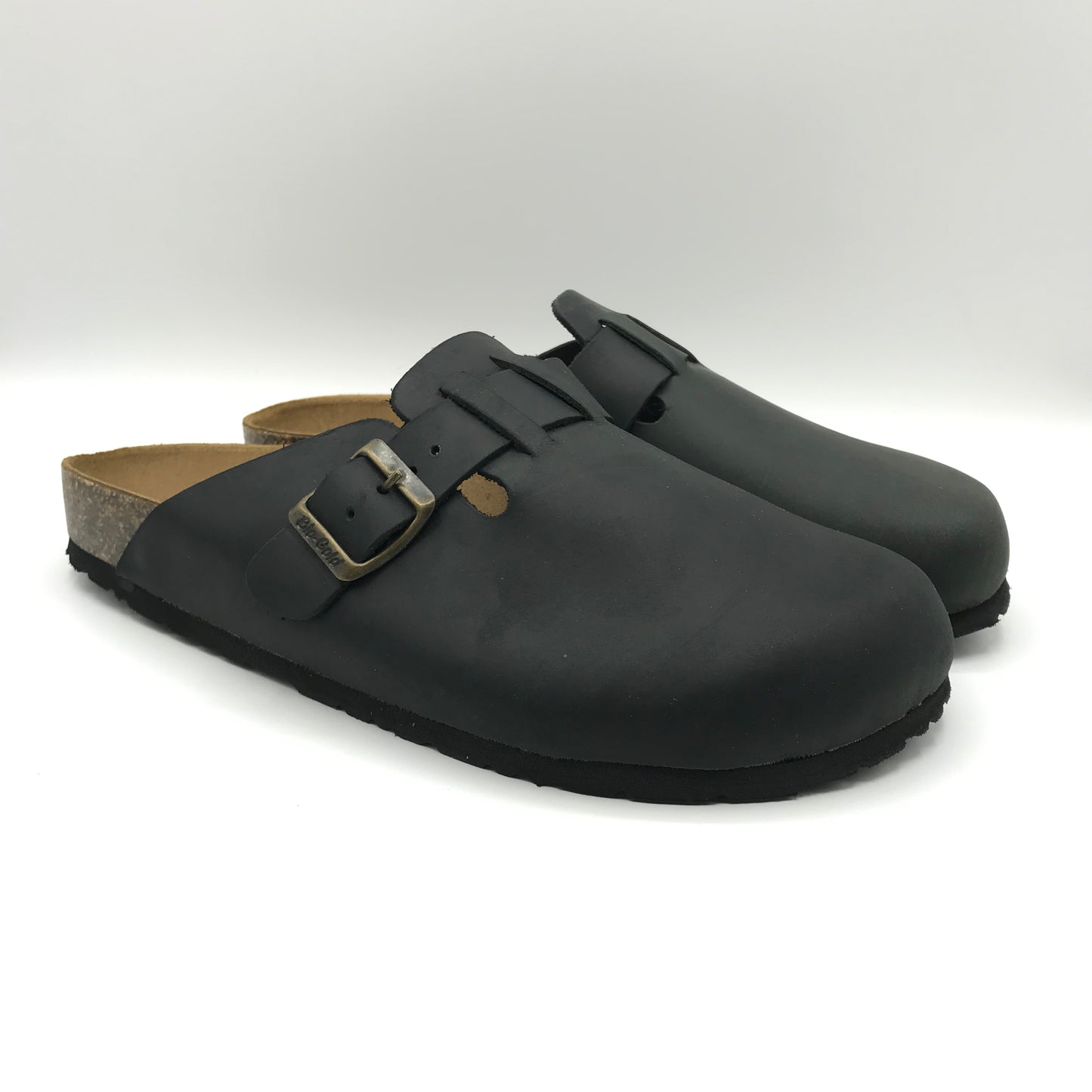 Bio Gold | Ciabatte sabot in vera pelle con fibbia regolabile | 8227U