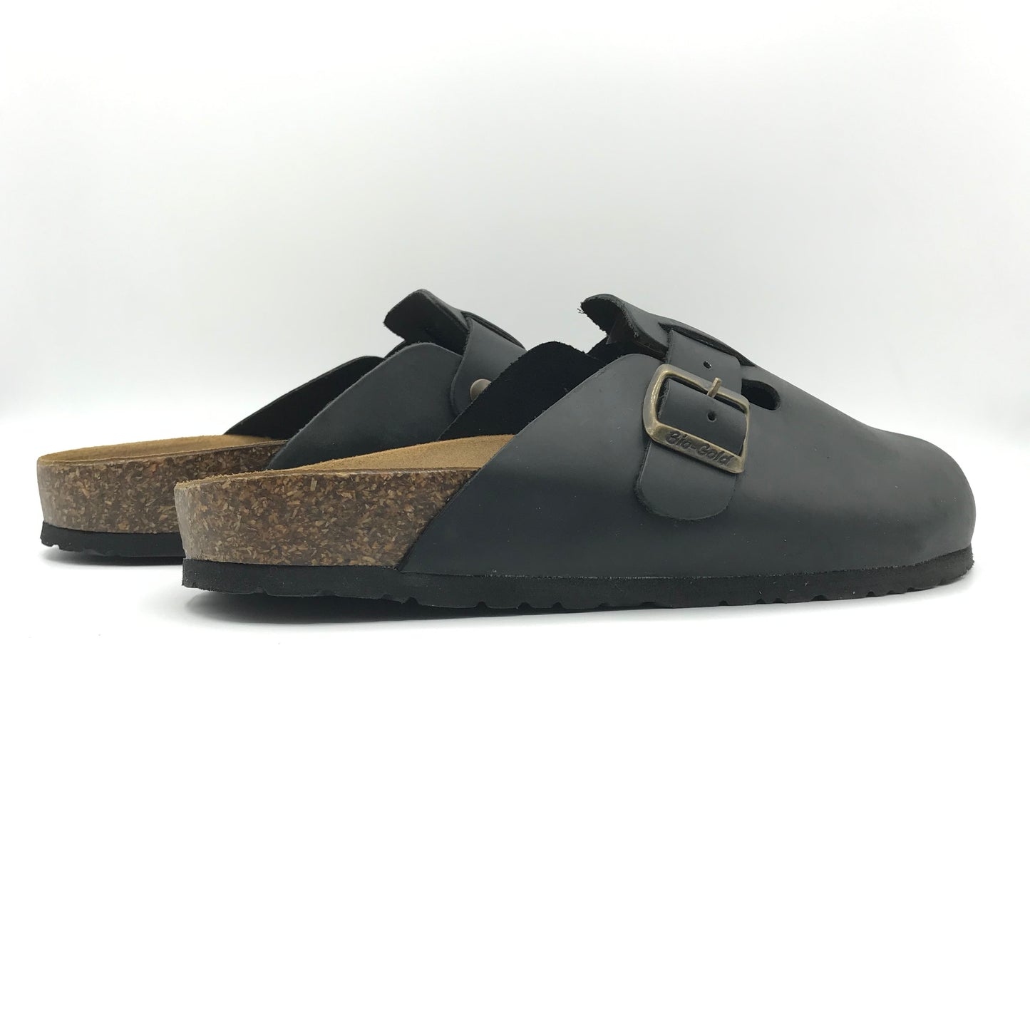 Bio Gold | Ciabatte sabot in vera pelle con fibbia regolabile | 8227U