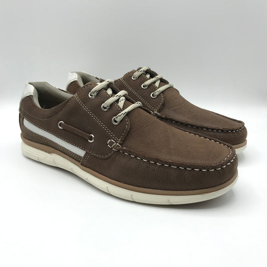 Wildland | Mocassini da barca in vera pelle con lacci | Carnaby