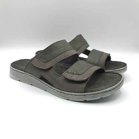 Walk in the city | Ciabatte in vera pelle con velcro | 45270