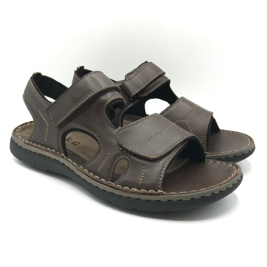 Walk in the city | Sandali in vera pelle con velcri regolabili | 10430